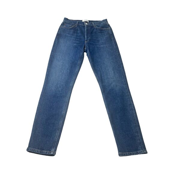 Agolde Womens‎ 27 Blue Nico High Rise Slim Button Fly Dark Wash Jeans - Picture 1 of 5